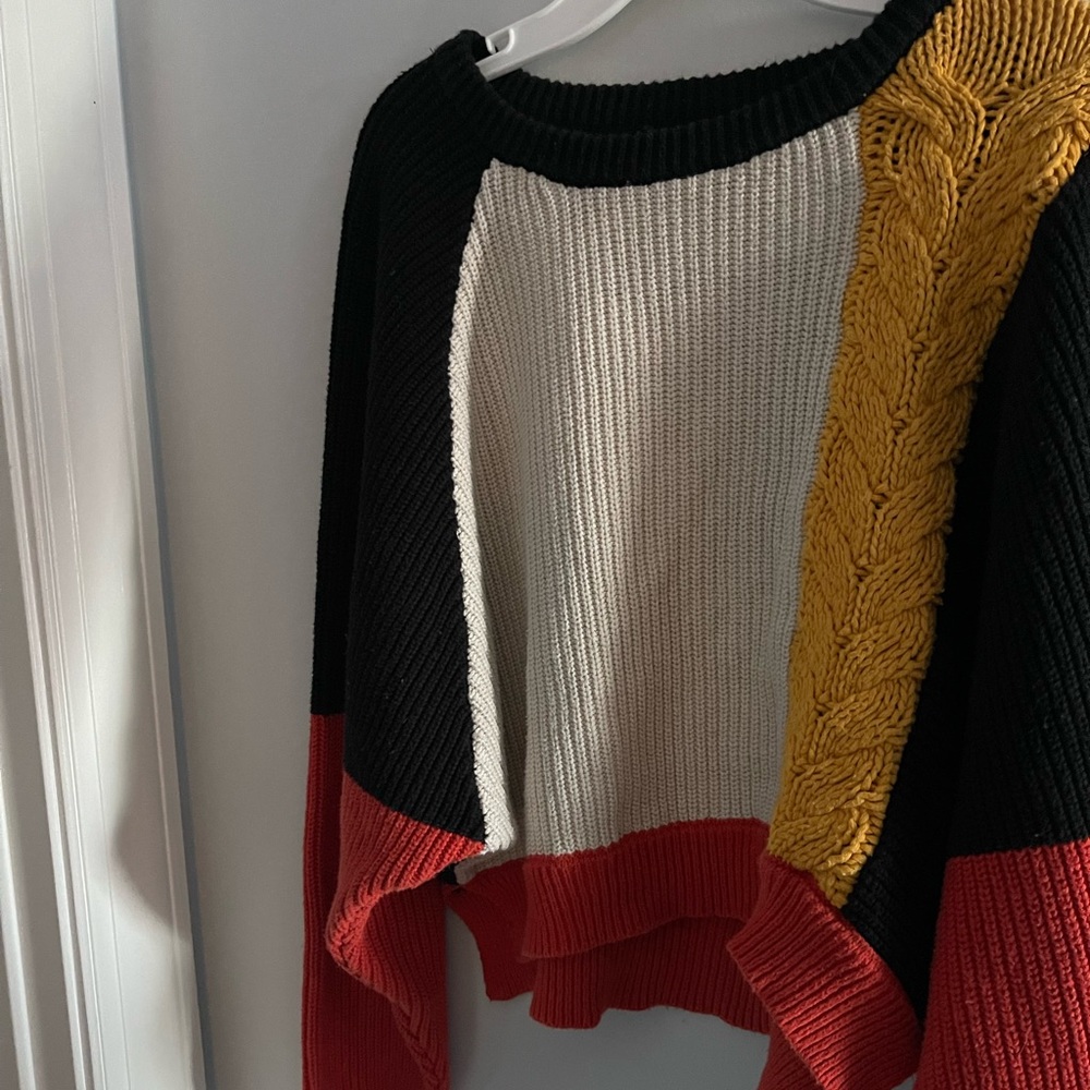 Cute mix-match sweater